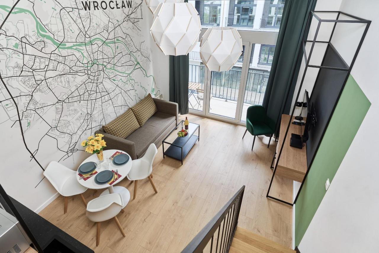 Mezzanine Studio Apartments Zarembowicza Wroclaw Airport By Renters المظهر الخارجي الصورة